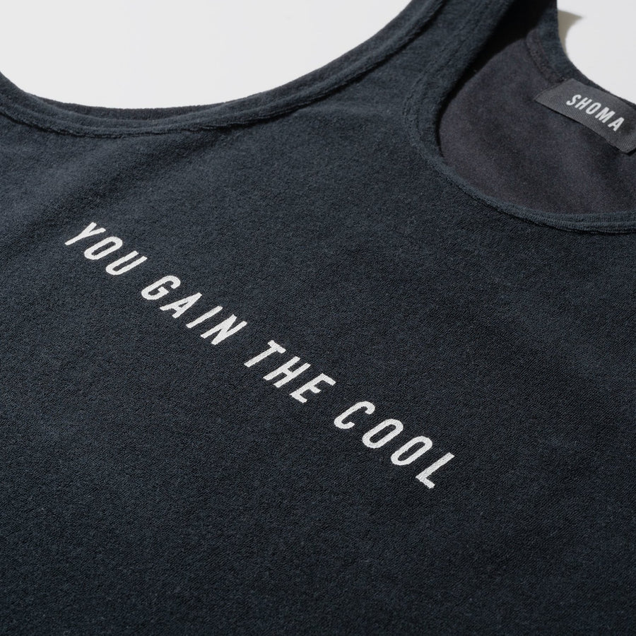 PILE TANK TOP［YOU GAIN THE COOL］- Black