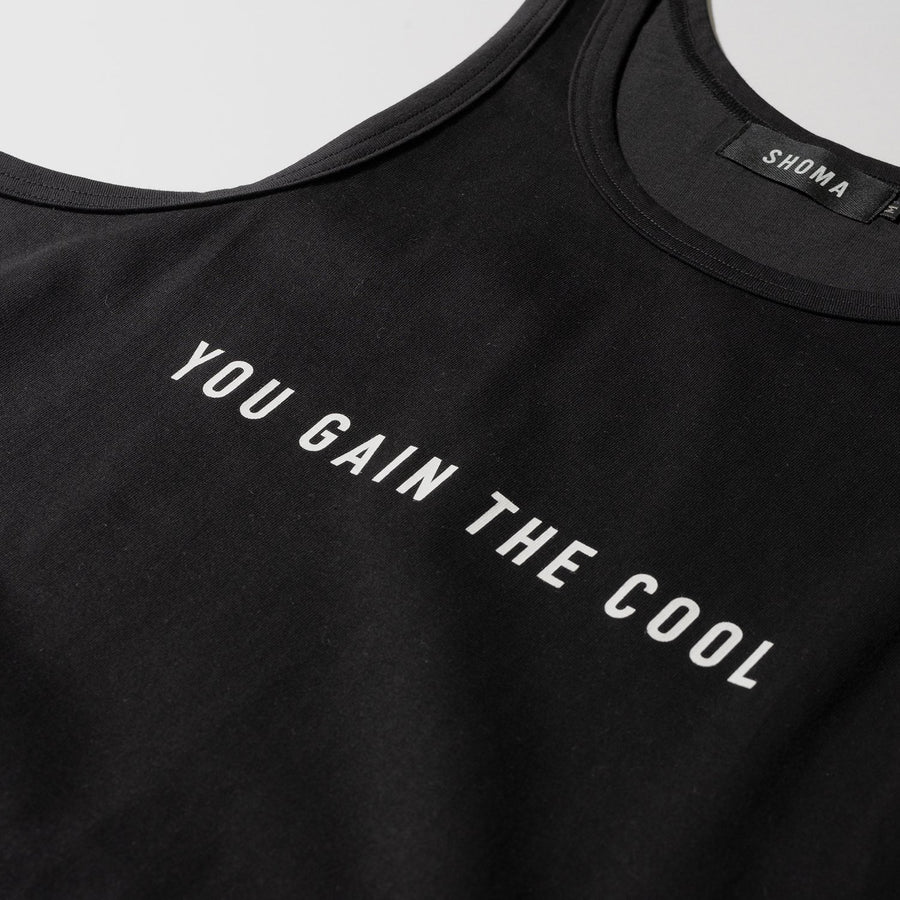 JERSEY ACTIVE TOP［YOU GAIN THE COOL］- Black