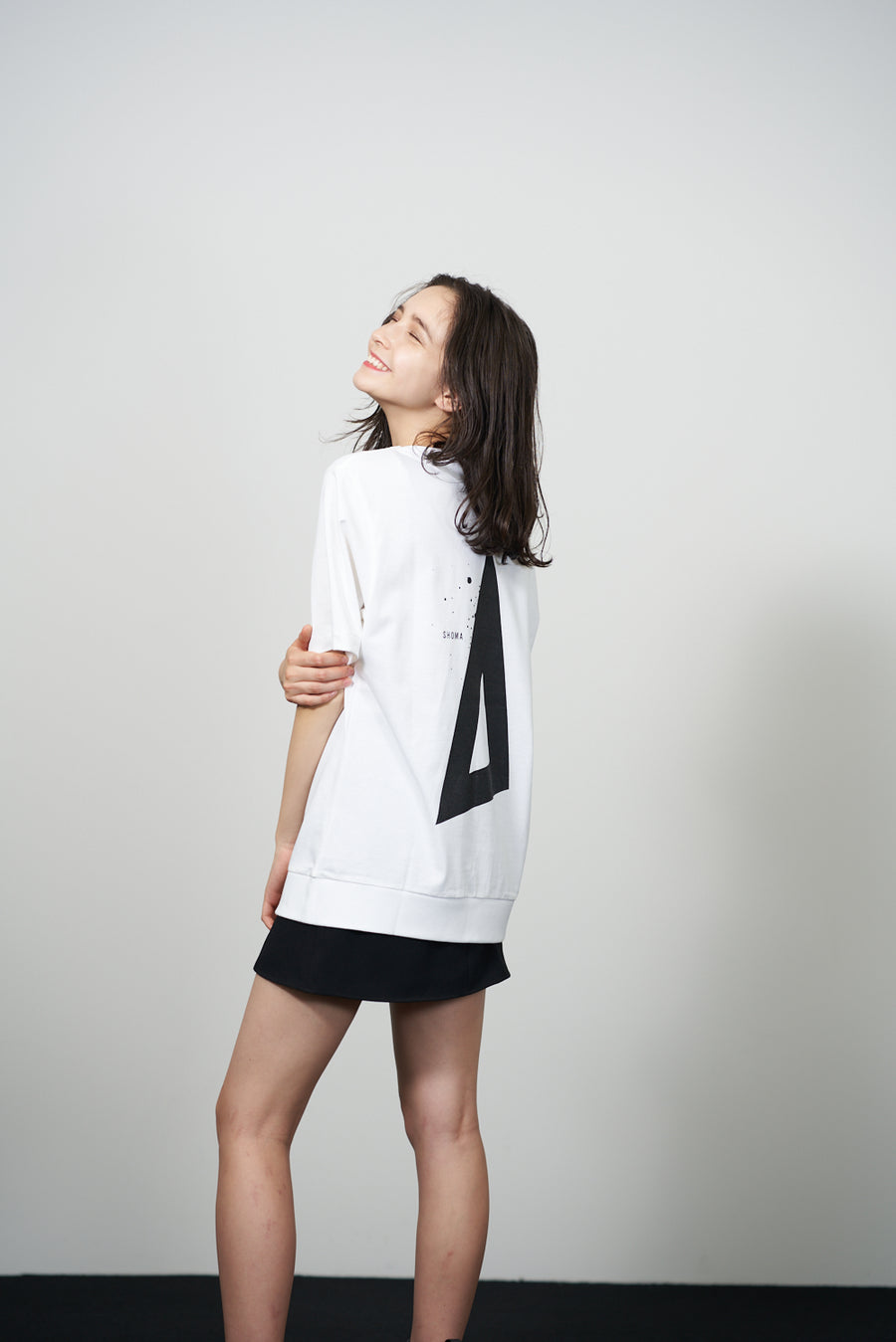 JERSEY BOAT NECK T［Triangle of SHOMA］- White